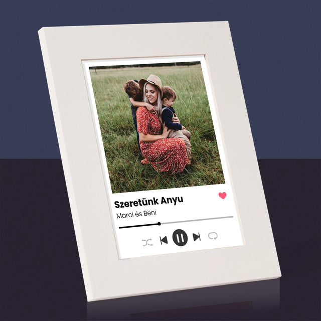 Fotó És Felirat: Szeretünk Anyu - Fotókeret