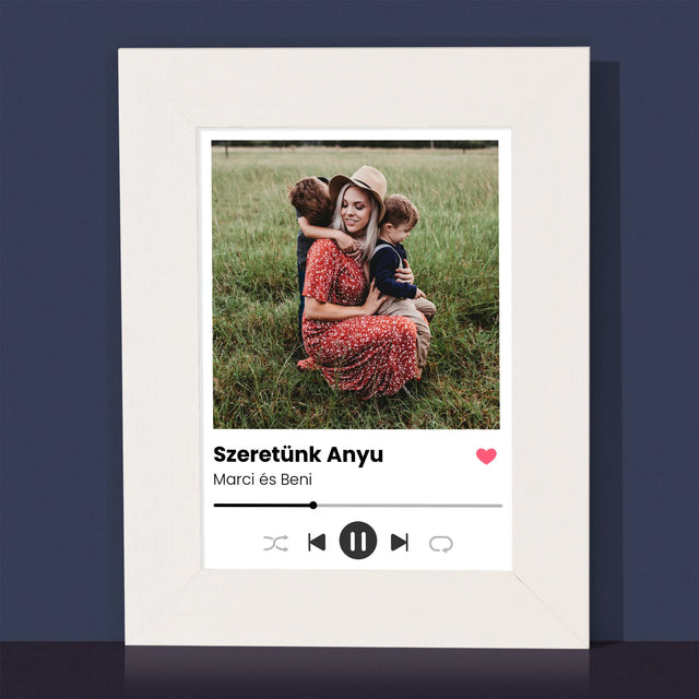Fotó És Felirat: Szeretünk Anyu - Fotókeret