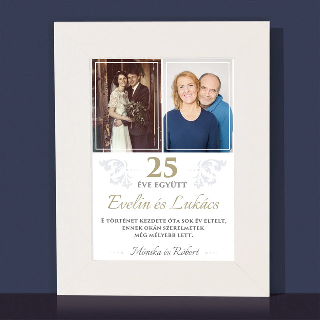 Fotókollázs: 25 Éve Együtt - Fotókeret