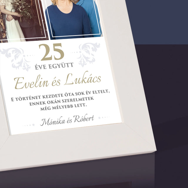 Fotókollázs: 25 Éve Együtt - Fotókeret