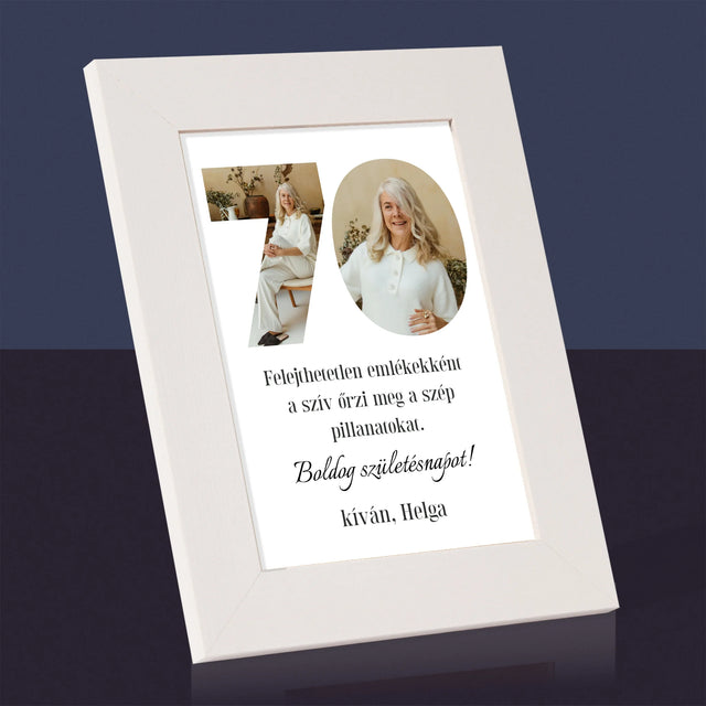 Szó Fotókból: 70 Szülinap - Fotókeret
