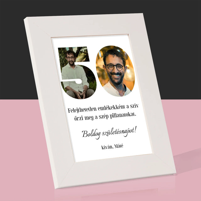 Szó Fotókból: 50 Szülinap - Fotókeret