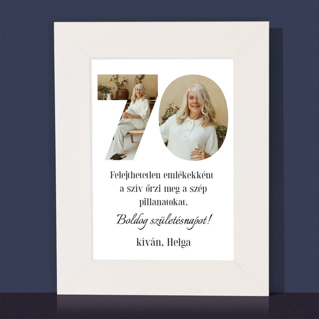 Szó Fotókból: 70 Szülinap - Fotókeret