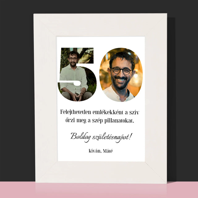 Szó Fotókból: 50 Szülinap - Fotókeret