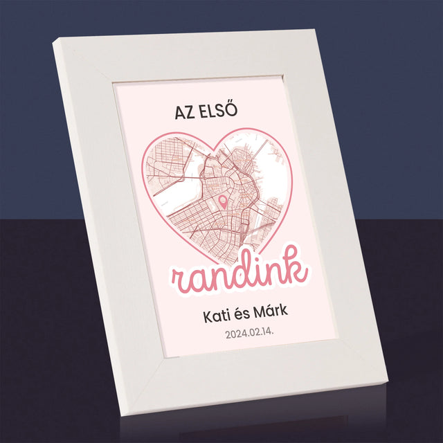 Városi Térkép: Várostérkép: Első Randi - Fotókeret