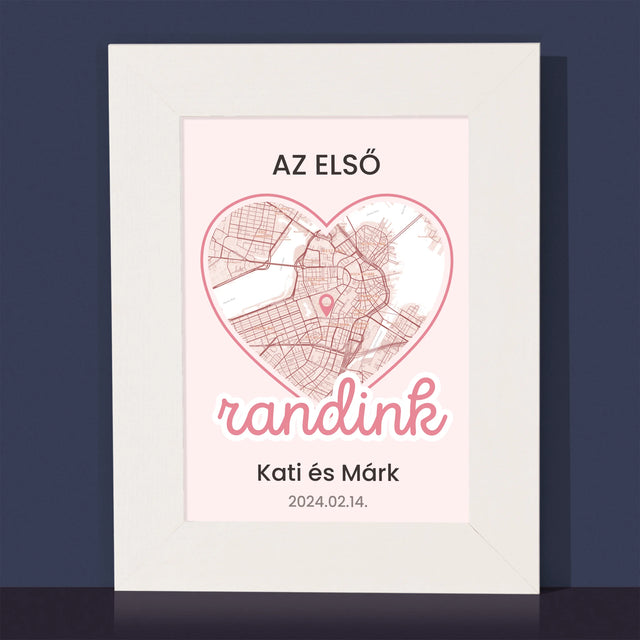Városi Térkép: Várostérkép: Első Randi - Fotókeret