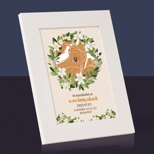 Városi Térkép: Várostérkép: Egy Közös Út Kezdete - Fotókeret