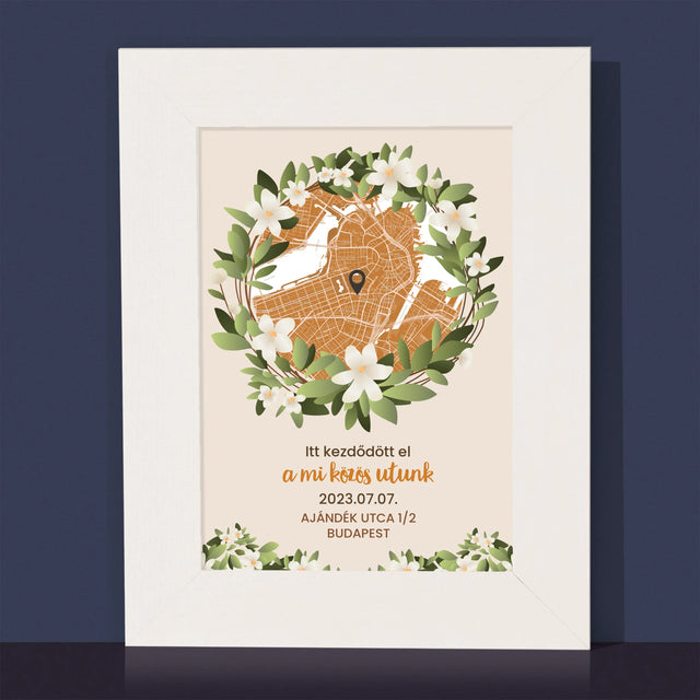 Városi Térkép: Várostérkép: Egy Közös Út Kezdete - Fotókeret