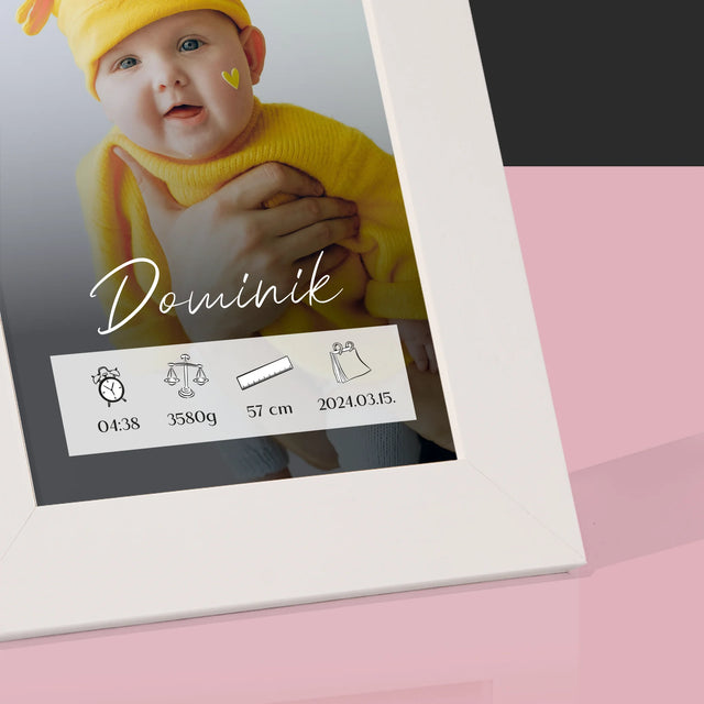 Születési Emléklap: Adatok, Keret - Fotókeret