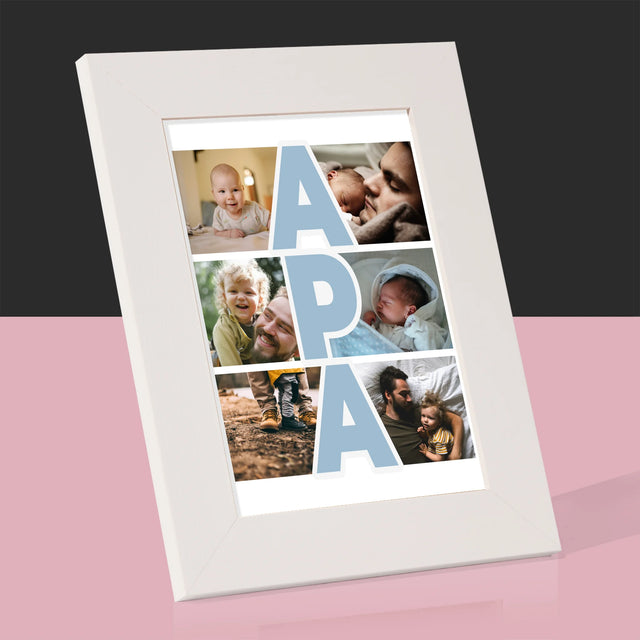 Fotókollázs: Felirat Apa - Fotókeret