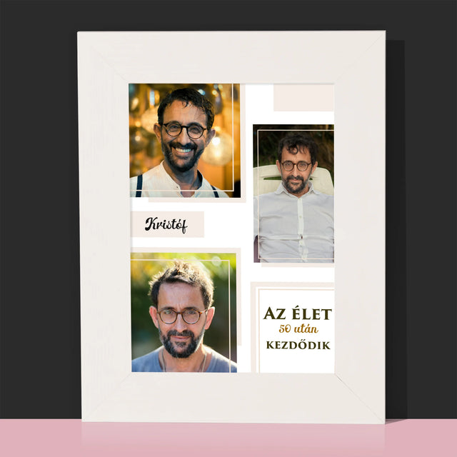 Fotókollázs: Az Élet 50 Után Kezdődik - Fotókeret