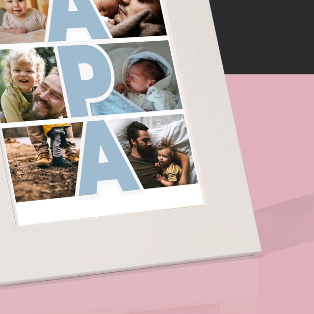 Fotókollázs: Felirat Apa - Fotókeret