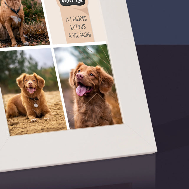 Fotókollázs: A Legjobb Kutya - Fotókeret