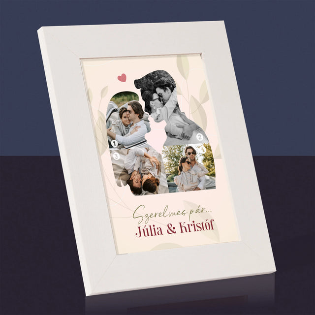 Alakzat Fotókból: Szerelmes Pár - Fotókeret