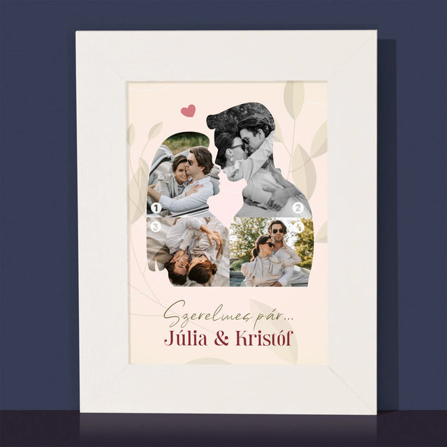 Alakzat Fotókból: Szerelmes Pár - Fotókeret