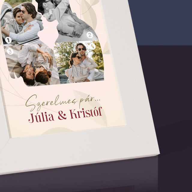 Alakzat Fotókból: Szerelmes Pár - Fotókeret