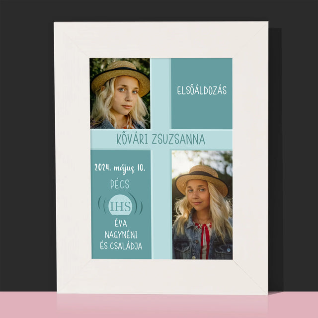 Fotókollázs: Elsőáldozás - Fotókeret