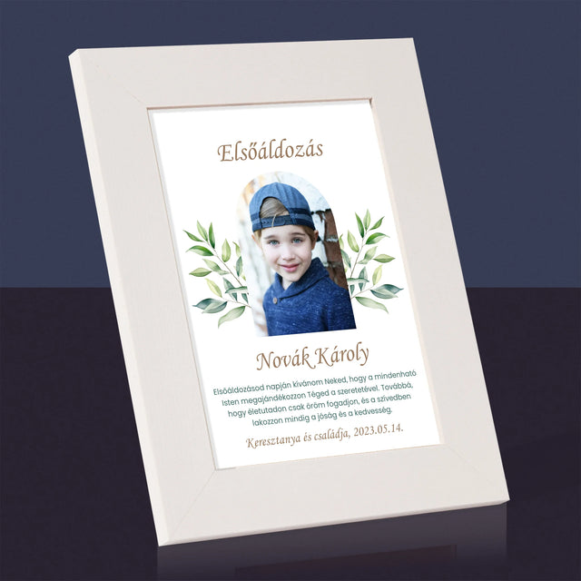 Fotó És Felirat: Elsőáldozás, Ünnepi Köszöntés - Fotókeret