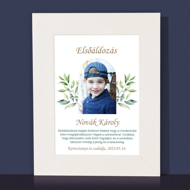 Fotó És Felirat: Elsőáldozás, Ünnepi Köszöntés - Fotókeret