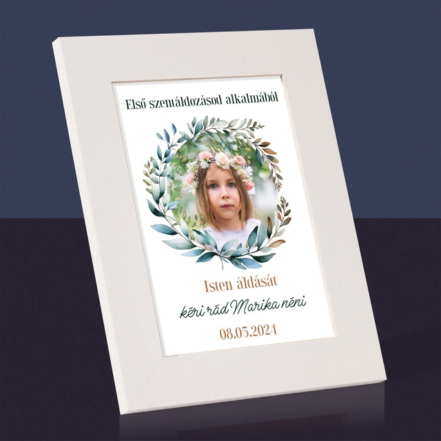 Fotó És Felirat: Első Szentáldozásod Alkalmából - Fotókeret