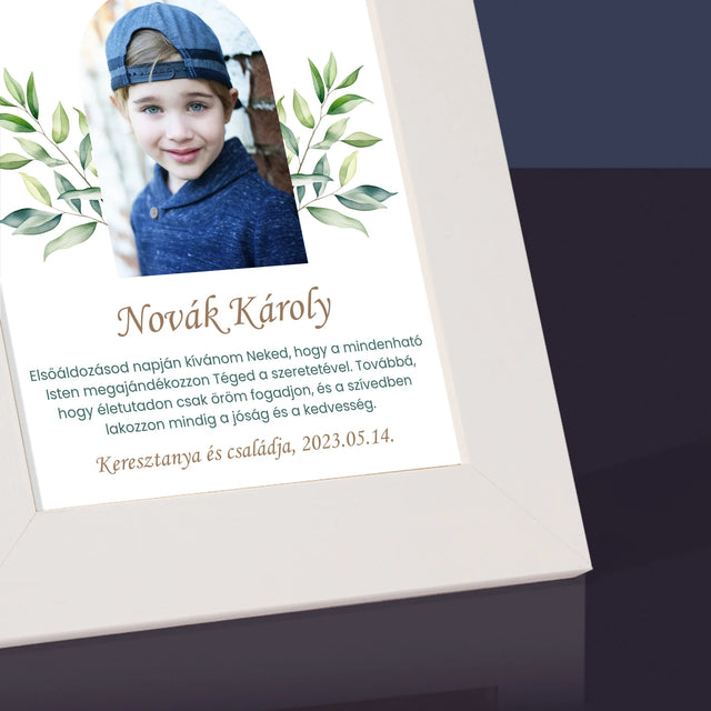 Fotó És Felirat: Elsőáldozás, Ünnepi Köszöntés - Fotókeret