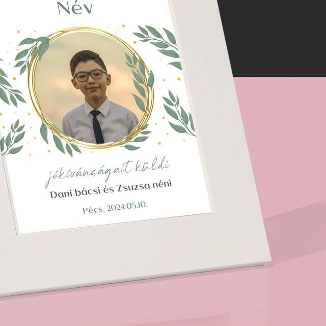 Fotó És Felirat: Első Szentáldozás Alkalmából - Fotókeret