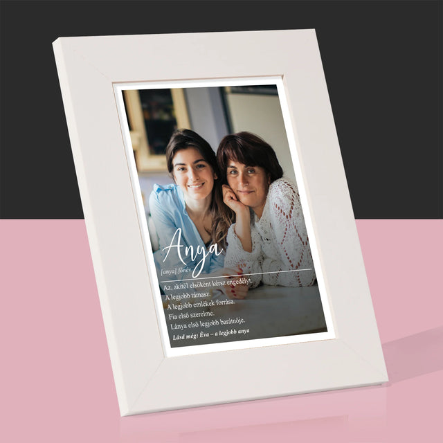 Fotó És Felirat: Anya, Fogalom - Fotókeret