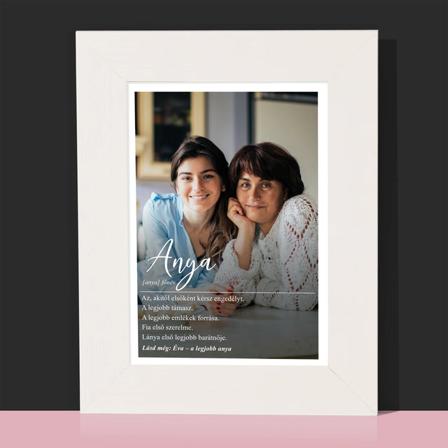 Fotó És Felirat: Anya, Fogalom - Fotókeret