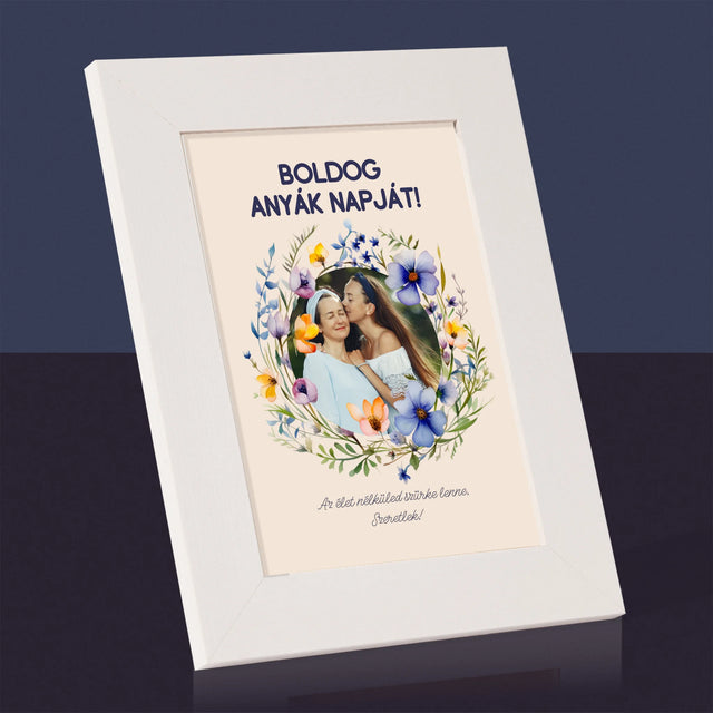 Fotó És Felirat: Sok Boldogságot Anyák Napja Alkalmából - Fotókeret