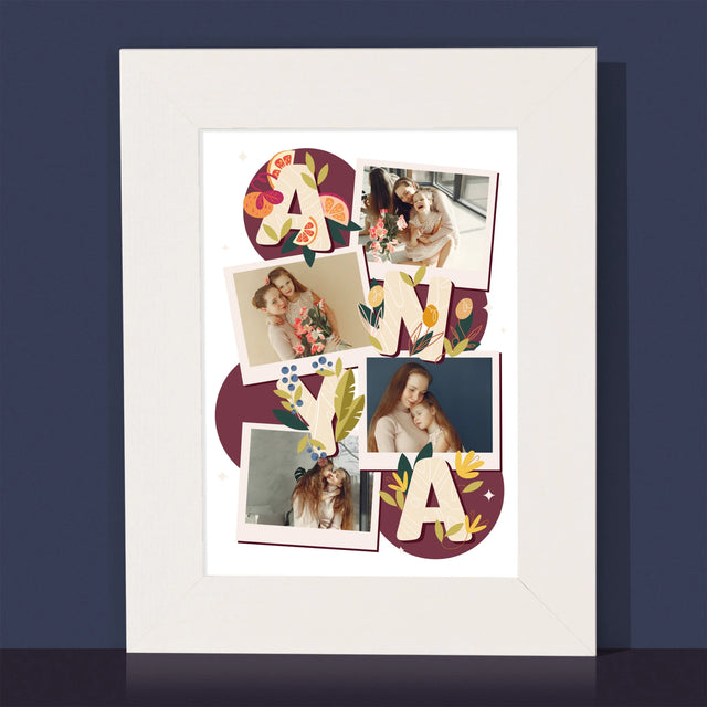 Fotókollázs: Anya Betűk - Fotókeret