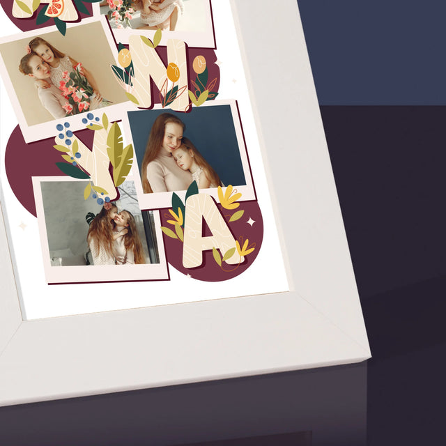 Fotókollázs: Anya Betűk - Fotókeret