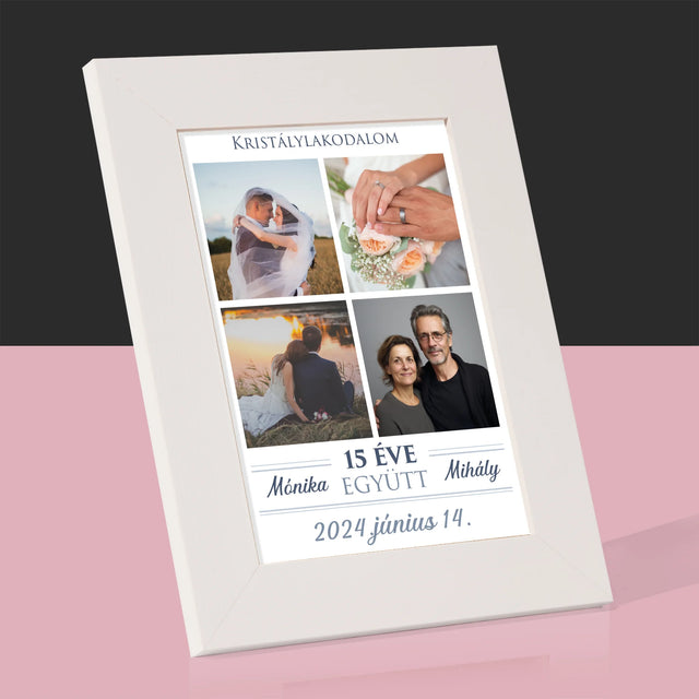 Fotókollázs: 15 Éve Együtt - Fotókeret