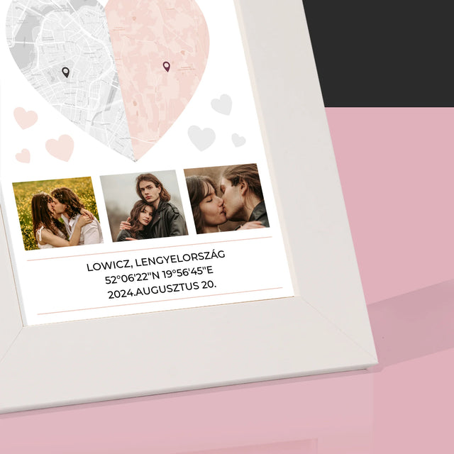 Városi Térkép: A Fél Szív - Fotókeret