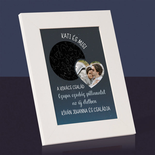 Csillagtérkép: Belépés Az Új Életbe Házasság - Fotókeret