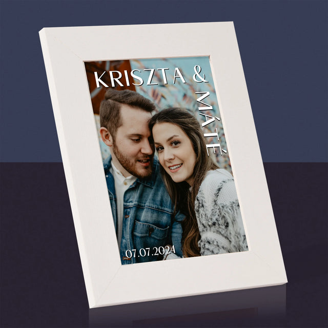 Fotó És Felirat: Keresztnevek Esküvő - Fotókeret