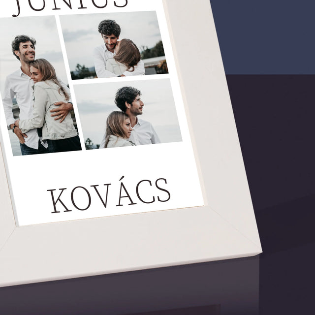 Fotókollázs: Mr&Mrs Dátum - Fotókeret