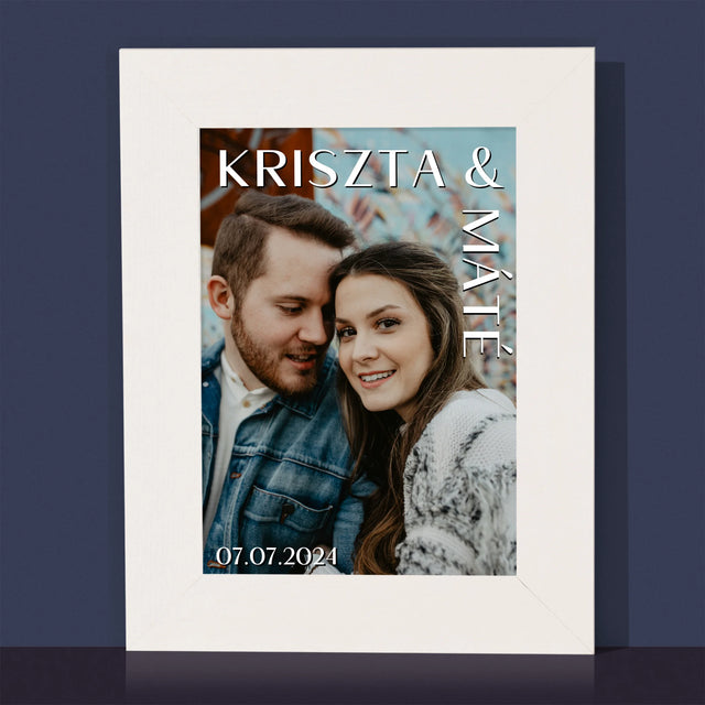 Fotó És Felirat: Keresztnevek Esküvő - Fotókeret