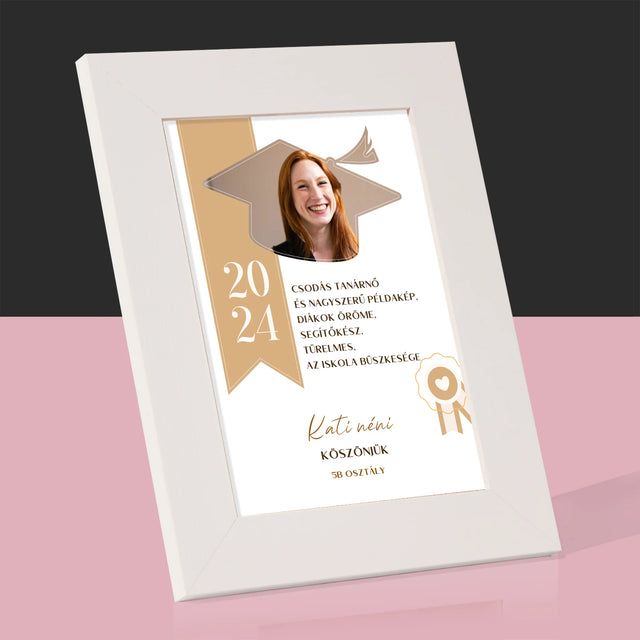 Fotó És Felirat: Oklevél Tanár Részére - Fotókeret