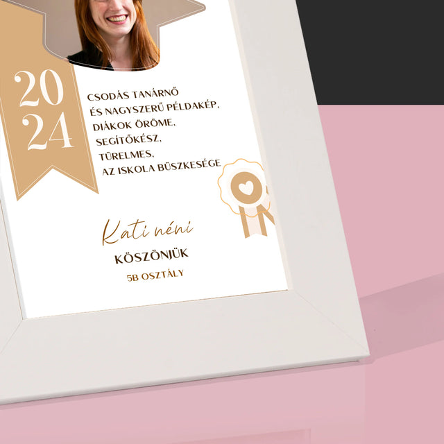 Fotó És Felirat: Oklevél Tanár Részére - Fotókeret