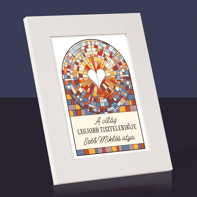 Név És Aláírás: A Világ Legjobb Tisztelendője - Fotókeret