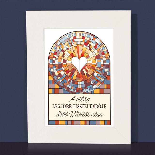Név És Aláírás: A Világ Legjobb Tisztelendője - Fotókeret