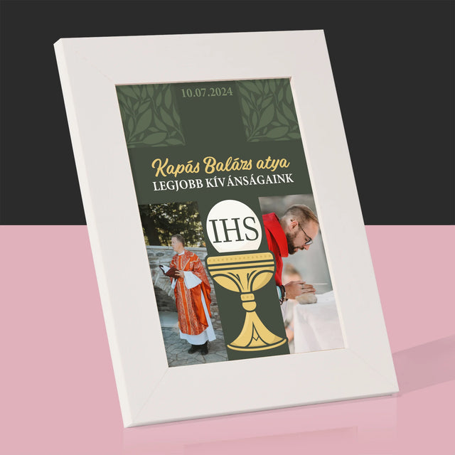 Fotókollázs: Legjobbakat Kívánjuk Kereszt - Fotókeret