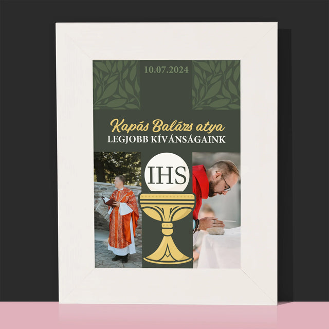 Fotókollázs: Legjobbakat Kívánjuk Kereszt - Fotókeret