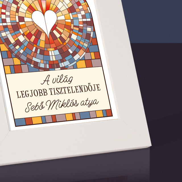 Név És Aláírás: A Világ Legjobb Tisztelendője - Fotókeret