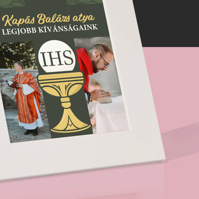 Fotókollázs: Legjobbakat Kívánjuk Kereszt - Fotókeret