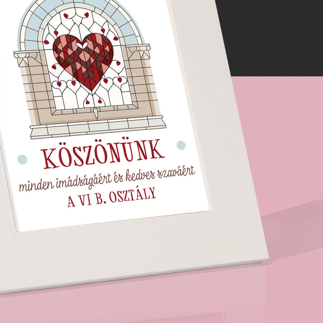 Név És Aláírás: Köszönünk Minden Imát - Fotókeret