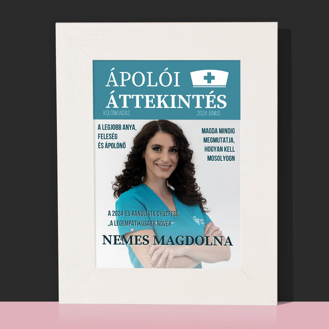 Újság Címlap: Ápolói Áttekintés - Fotókeret