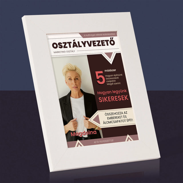 Újság Címlap: Osztályvezető - Fotókeret