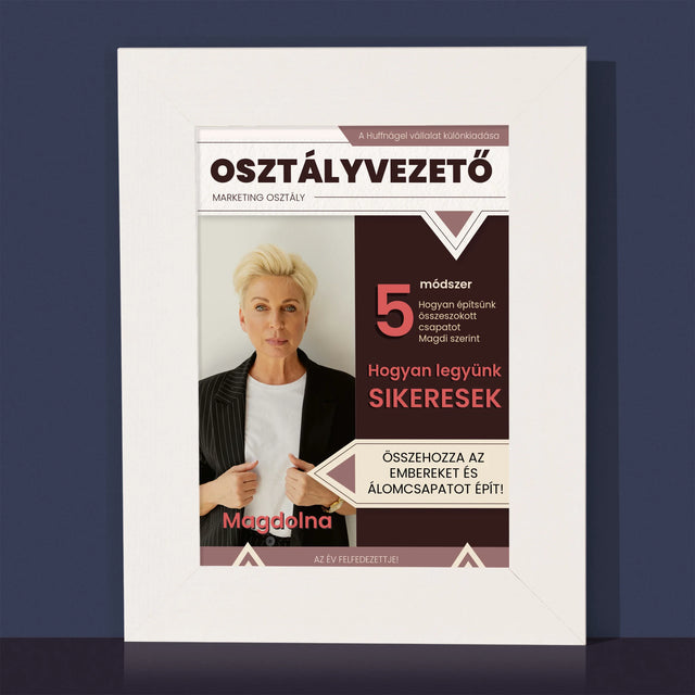Újság Címlap: Osztályvezető - Fotókeret