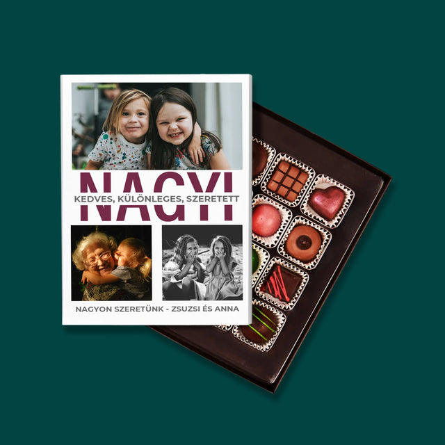 Fotókollázs: Nagymama Jellemzői - Praliné